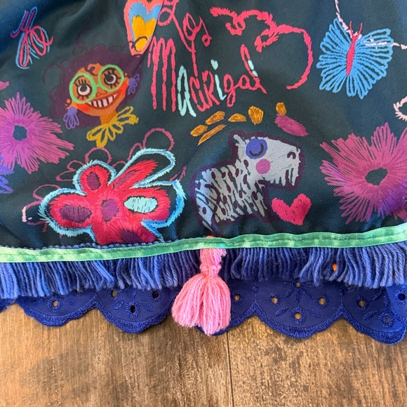 Enchanting Blue Floral Kids Costume Dress - Picture 8 of 16